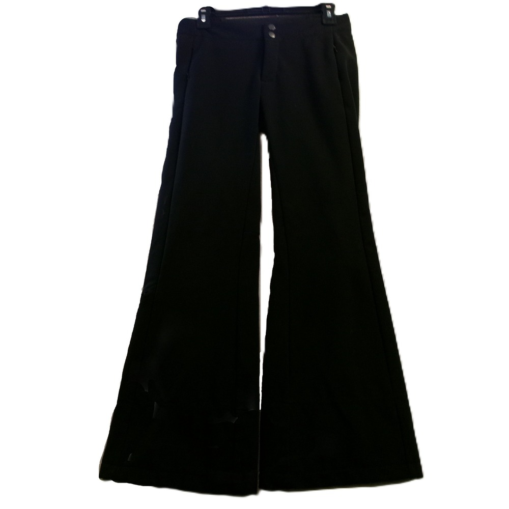 The North Face‎ Womens XS Black Softshell Snow Pants Wide Leg Ski Trousers